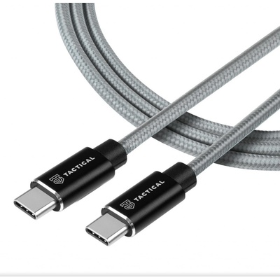 Tactical KP31192 Aramid extra pevný USB-C/USB-C, 100W, 20V/5A, 0,3m, sivý
