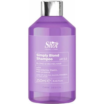 Shot Simply Blond Shampoo - regeneračný šampón pre blond vlasy Simply Blond - šampón, 250 ml