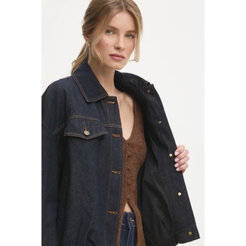 Answear Lab Дънково яке Answear Lab в тъмносиньо преходен модел с уголемена кройка (3532.flk)