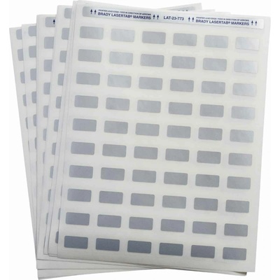 Brady LAT-23-773-2.5 / 029756, LaserTab Laser Printable Labels, 25.40 mm x 12.70 mm