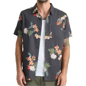 Roark Мъжка риза с копчета Roark Journey S/S Woven Shirt - Onyx - размер XXL (033-3047-0215)