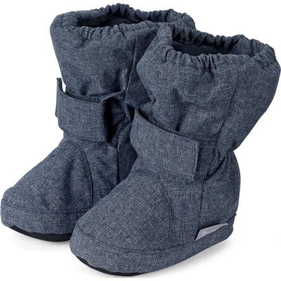 Sterntaler dětské zimní capáčky s Thinsulate vložkou protiskluzovou podrážkou modré melange – Zboží Dáma