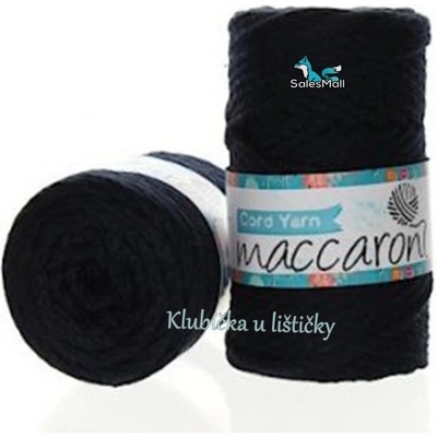 Maccaroni Cord Yarn 6mm tmavě modrá- 14