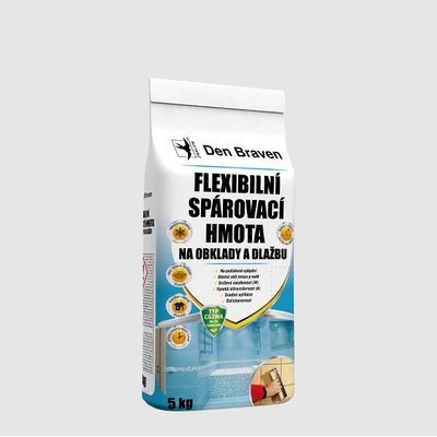 Den Braven - flexibilní spárovací hmota 5 kg bílá