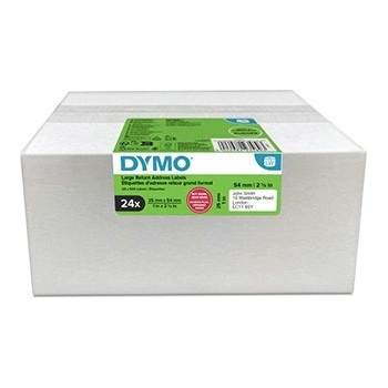 DYMO 2223589, 54mm x 25mm, за обратния адрес, бялото оригинални хартиени етикети, 24 x 500 компютри (2223589)