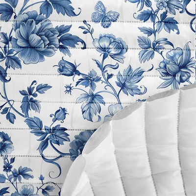 Takoy Prošívaná šusťákovina blue flowers
