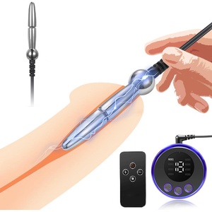 SuperLove E-Stim Cock Torture Set Bipolar Penis Plug Medium