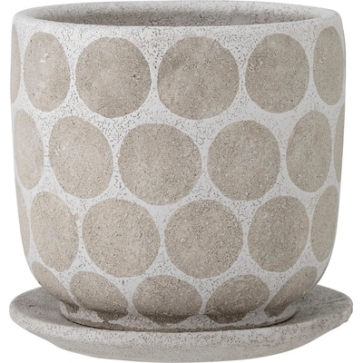 Bloomingville Саксия Felan с поставка 19 см (82057690)