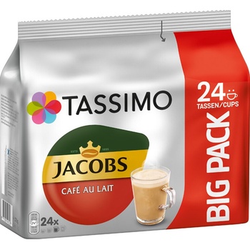 Douwe Egberts Tassimo CAFE au lait ГОЛЯМА ОПАКОВКА капсули 24 бр