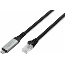 Digitus AK-300601-020-S USB-C na RJ45 Kat. 6A S/FTP 1 Gbit/s USB 3.2 Gen1 LSZH 2m