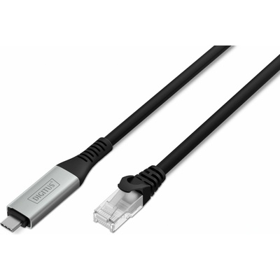 Digitus AK-300601-020-S USB-C na RJ45 Kat. 6A S/FTP 1 Gbit/s USB 3.2 Gen1 LSZH 2m