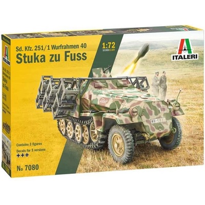 ITALERI Model Kit tank 7080 Sd. Kfz. Wurfrahmen Stuka zu Fuss 251:1 1:72