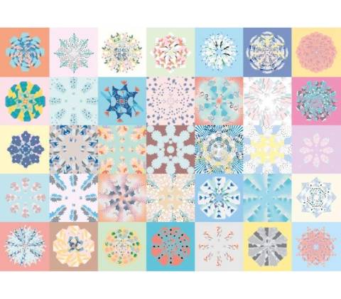 CLOUDBERRIES Patchwork 1000 dielov