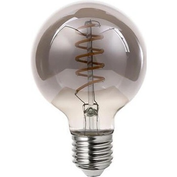 LVT Stmievateľná dekoračná LED žiarovka E27 4W 2200K G80 filament dymová PL1790