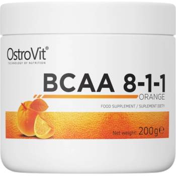 Image 1 of OstroVit BCAA 8: 1: 1 Powder [200 грама] Портокал