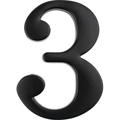 Číslica "3", výška 10cm, čierna