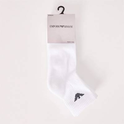 Giorgio Armani Чорапи EMPORIO ARMANI Men's Trainer Socks - White M0066