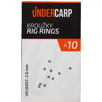 UnderCarp krúžky 10 ks Rig Rings Veľkosť 2,0mm