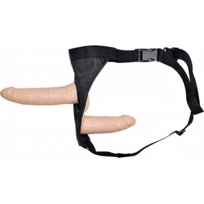 Двоен пенис колан за жени, 19см. - Double Dongs Strap-On (ORION00665)