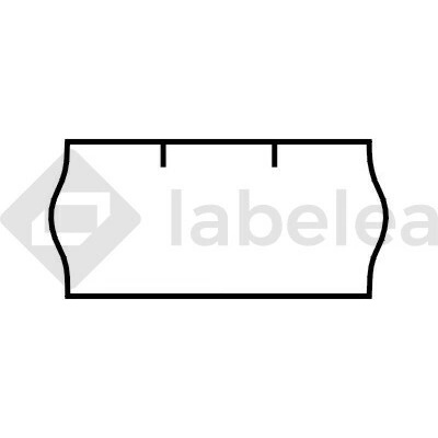 Labelea Samolepiace etikety do klieští, 26x12 mm Contact biele, lepidlo na mrazené povrchy, Farba etikiet Biela ECZ2612CON36W