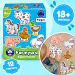 Orchard Toys : Образователен пъзел „Фермерски животни за деца над 18 месеца (ORCH202)
