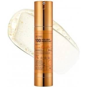 VT Cosmetics иновативна корейска изсветляваща есенция за лице, VT Cosmetics Vita-Light Reedle Shot 100 Cica Reedle Face Essence with Vitamin C & Centella Asiatica for Brightening 50ml