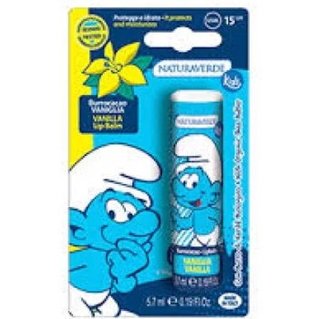 Naturaverde The Smurfs Детски балсам за устни с аромат на ванилия SPF 15