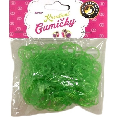 Loom Bands gumičky 200ks zelené