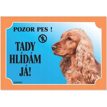 Dafiko Tabuľka koker anglický zlatý 1 ks