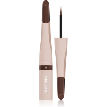 Notino Serum-Infused Lifeproof Eyebrow Liner течна линия за вежди със серум 03 Brown 2.8ml