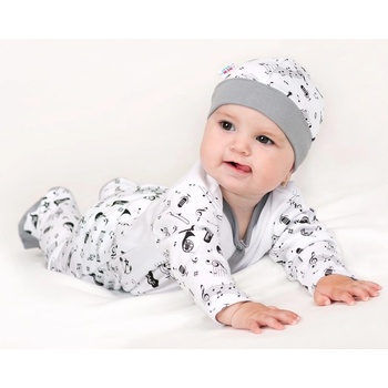 Kojenecké bavlněné dupačky New Baby Music