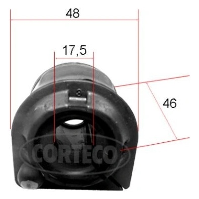 CORTECO Uloženie priečneho stabilizátora 49371888