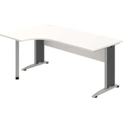 OFFICE PRO s.r.o. Kancelársky stôl pracovný, pravé prevedenie - CE 1800 60 P, biela