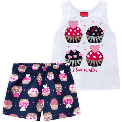 Dievčenská súprava Kyly Cupcakes biela