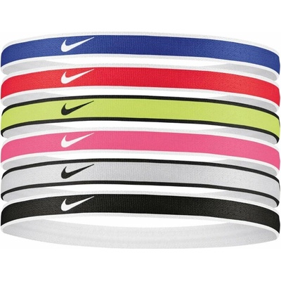 Nike Swoosh sport headbands 6 pk tipped N.100.2021.655 Červená