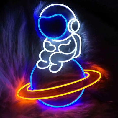 OEM LED Obraz - Astronaut sedící na planetě