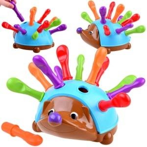 Jokomisiada Educational Hedgehog with Colorful Spikes sorter ZA4397