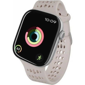 Decoded Силиконова каишка Decoded Ares O за Apple Watch 40/41/42 мм - бежова (D26AWS42ABS1CY)