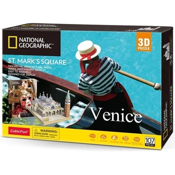 CubicFun 3D puzzle National Geographic: Náměstí svatého Marka 107 ks