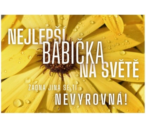Kartička pro babičku