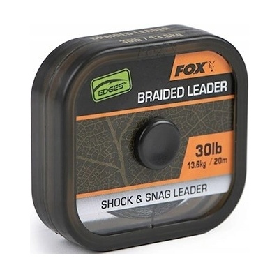 Fox návazcová šňůra naturals braided leader x 20m 30lb/13,6kg