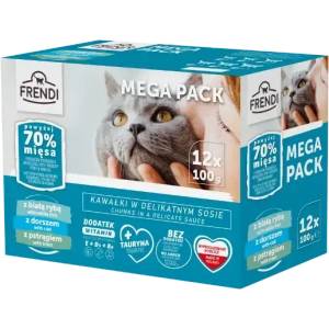  Пауч за котки рибен микс - 12 бр. х 100 г