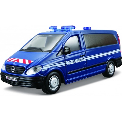 Bburago MercedesBenz Vito polícia modrá 1:50