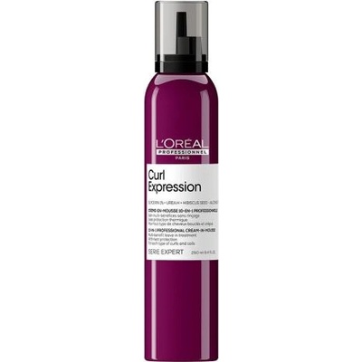 L'Oréal Curl Expression 10-In-1 Professional Cream-In-Mousse пяна за стилизиране и оформяне на вълнообразна и къдрава коса 250 ml