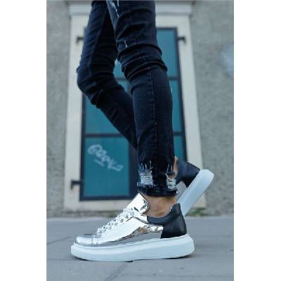 Chekich Унисекс обувки с връзки CH259 - Сребристи с Черен #359860 (359860_Бяло)