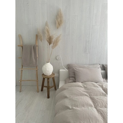 Butter Kings Бежово единично муселиново спално бельо 135x200 cm Plain Muslin - Butter Kings (MUS_002_bedding_set_135x200/60x50)