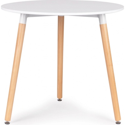 Bestent Kulatý stůl ANELLO TRIPLE WHITE 80 cm
