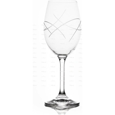 Bohemia Crystal Skleničky na bílé víno Crystalex bílé 6 x 350 ml