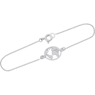 Eppi minimalistický zlatý s mapou světa Earth BR37441