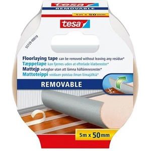 tesa Самозалепваща лента, двустранна, подсилена с текстил, 50 mm x 5 m, TESA "Removable" 55729-00026-11 (55729-00026-11)